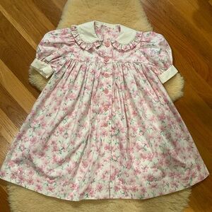 Handmade pink floral dress